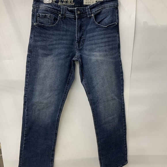 T.K. AXEL Classic Blue Slim Bootcut Jeans - Picture 1 of 6